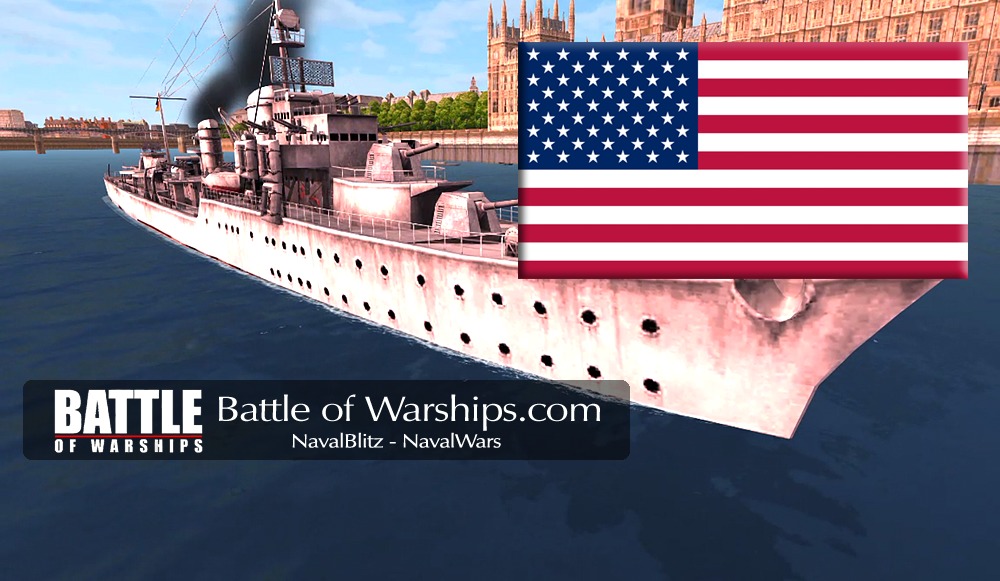 KARL GALSTER and USA flag - Battle of Warships