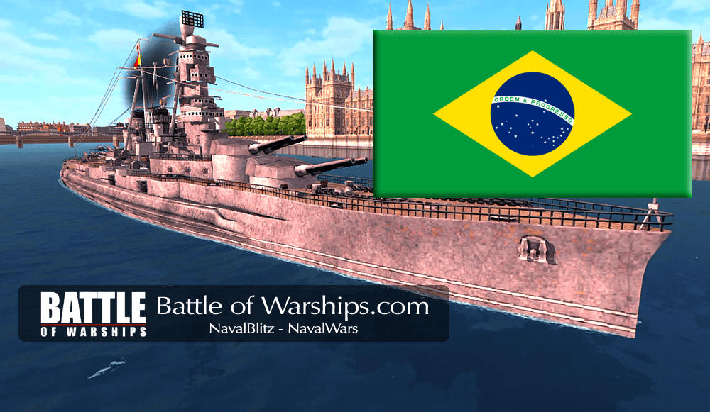 KONGO and Brazil flag - Battle of Warships