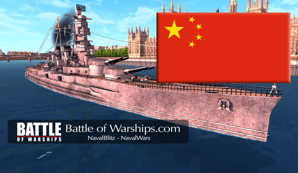KONGO and CHINA flag - Battle of Warships