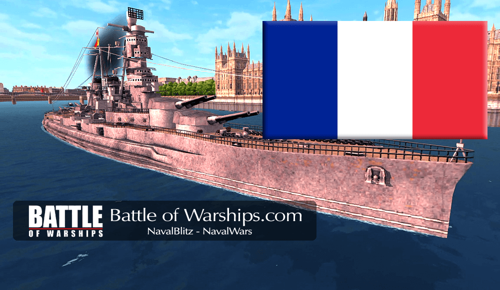 KONGO and FRANCE flag - Battle of Warships