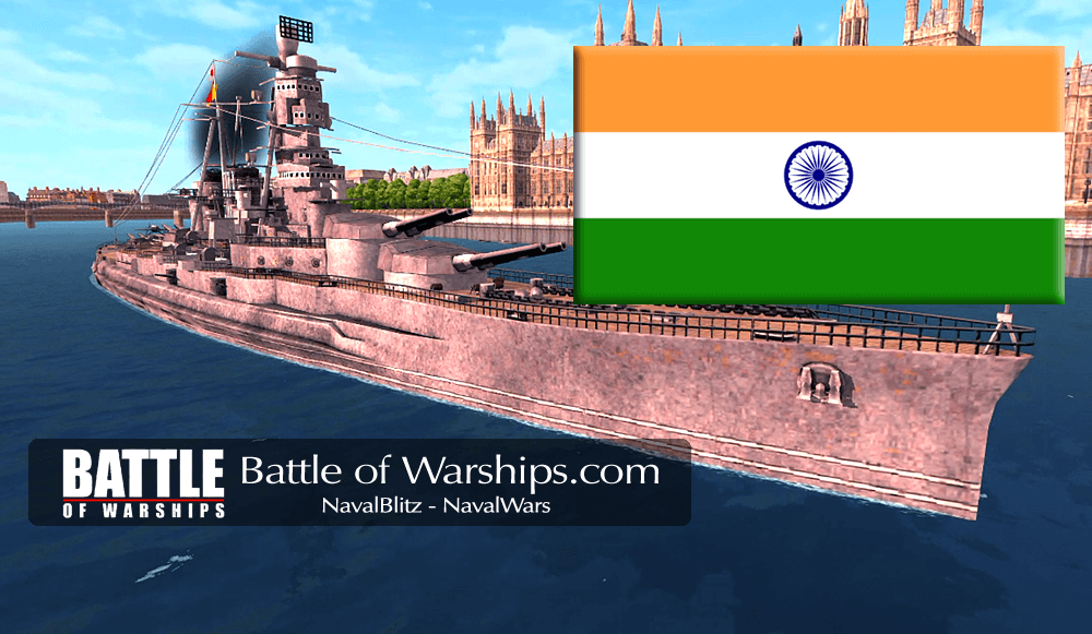 KONGO and INDIA flag - Battle of Warships