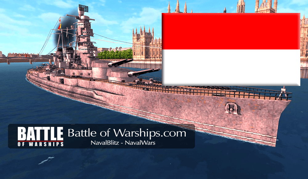KONGO and INDNESIA flag - Battle of Warships