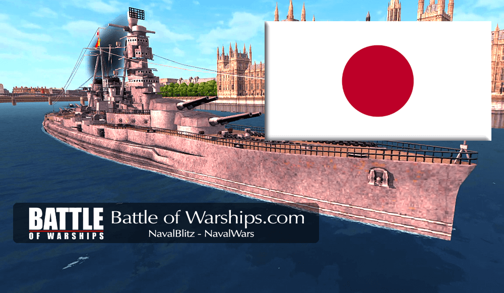 KONGO and JAPAN flag - Battle of Warships
