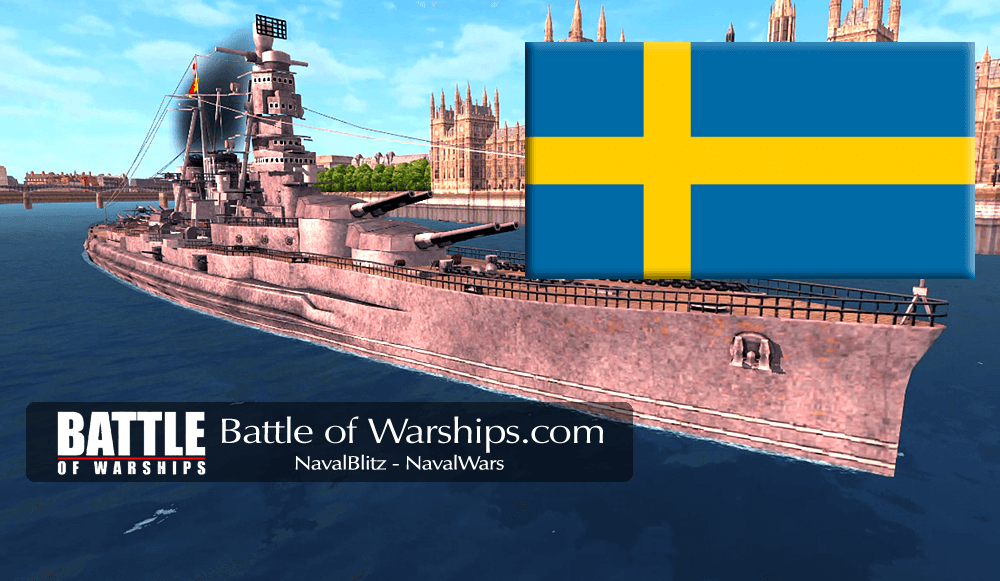 KONGO and SWEDEN flag - Battle of Warships
