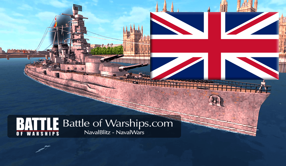 KONGO and UK flag - Battle of Warships