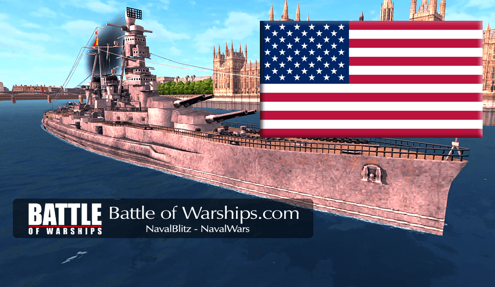 KONGO and USA flag - Battle of Warships