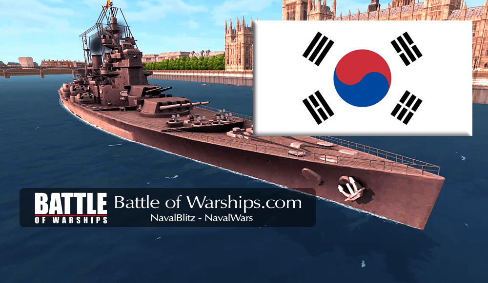 King George V and KORIA flag - Battle of Warships