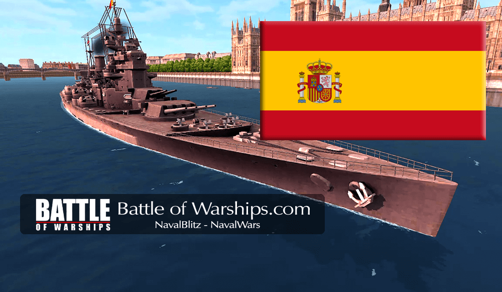 King George V SPAIN flag - Battle of Warships