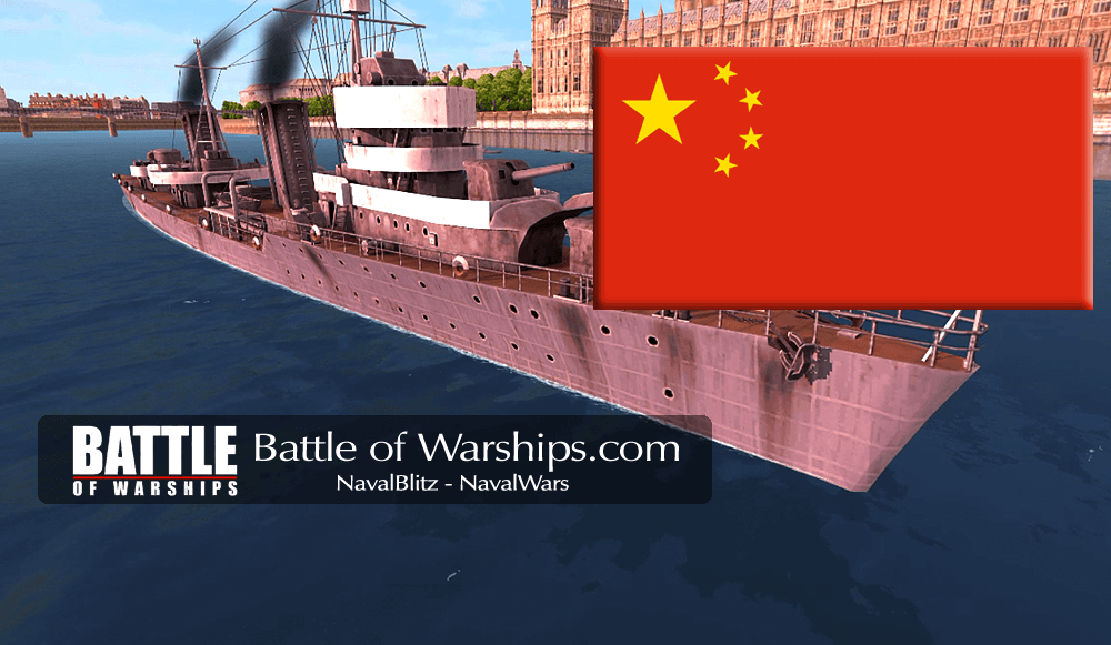 LENINGRAD and CHINA flag - Battle of Warships