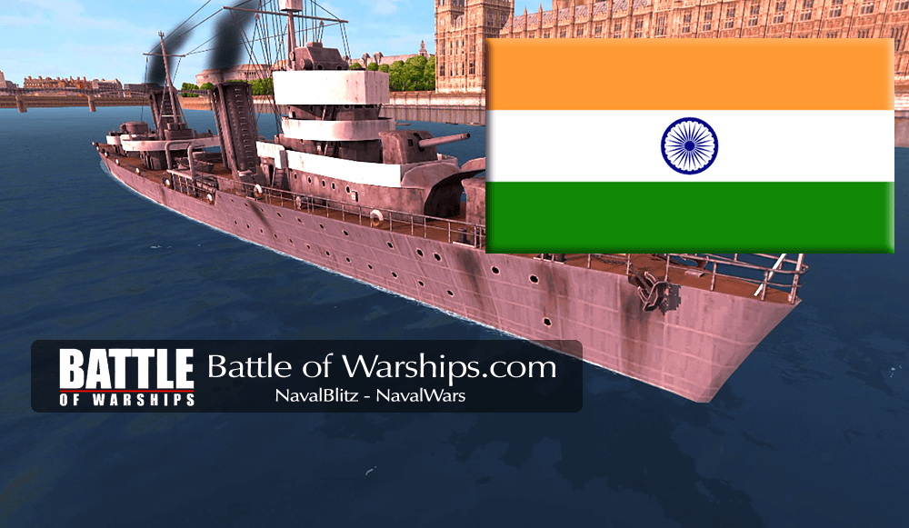 LENINGRAD and INDIA flag - Battle of Warships