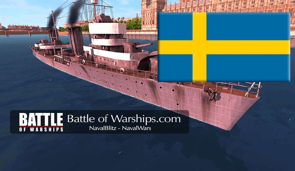 LENINGRAD and SWEDEN flag - Battle of Warships