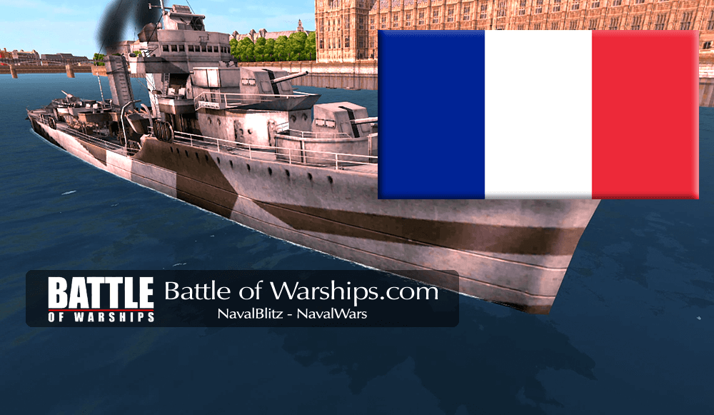 MAHAN and FRANCE flag - Battle of Warships