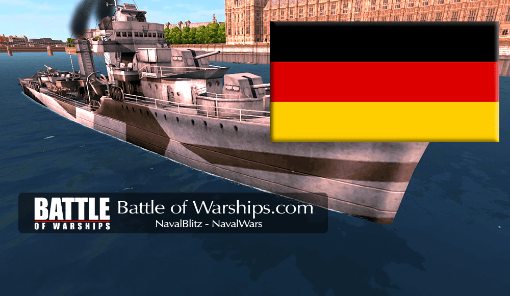 MAHAN and GERMANY flag - Battle of Warships