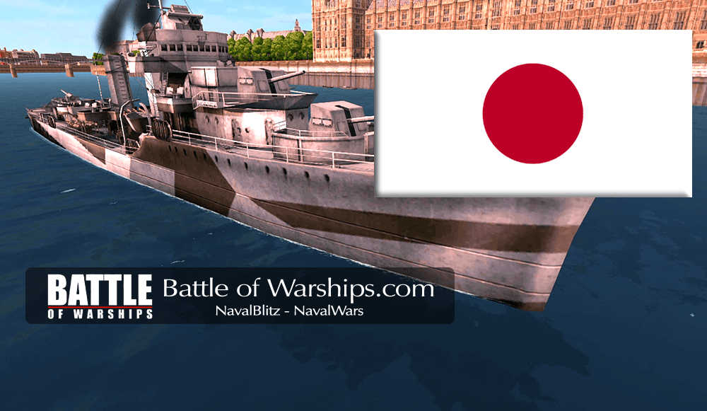 MAHAN and JAPAN flag - Battle of Warships