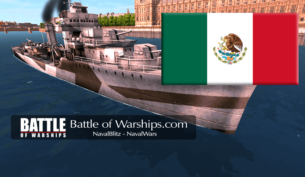 MAHAN and MEXICO flag - Battle of Warships