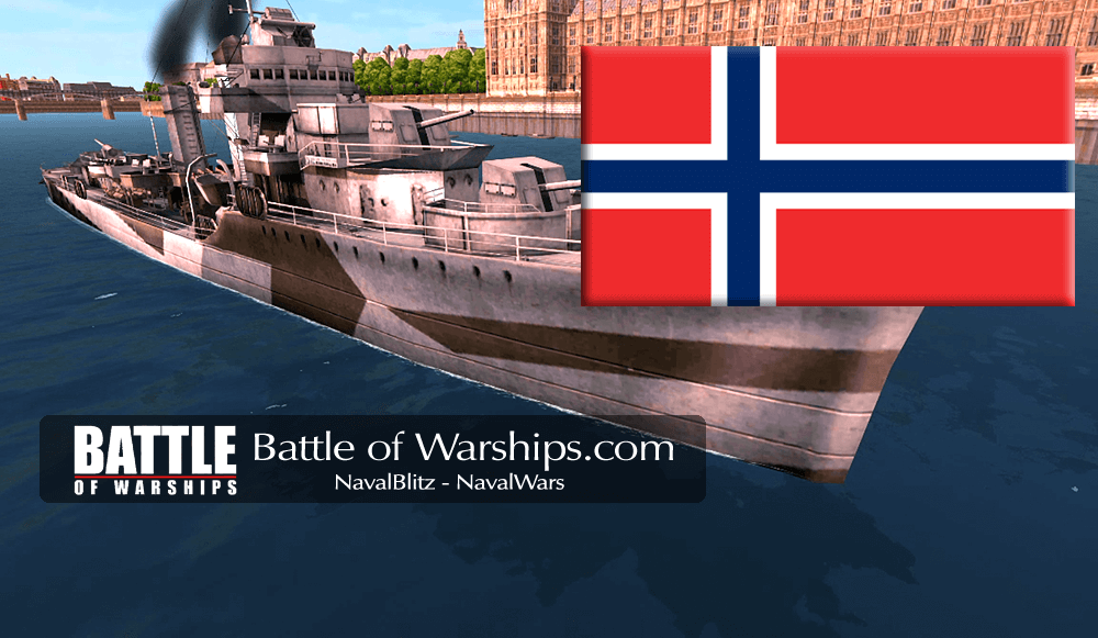 MAHAN and NORWAY flag - Battle of Warships