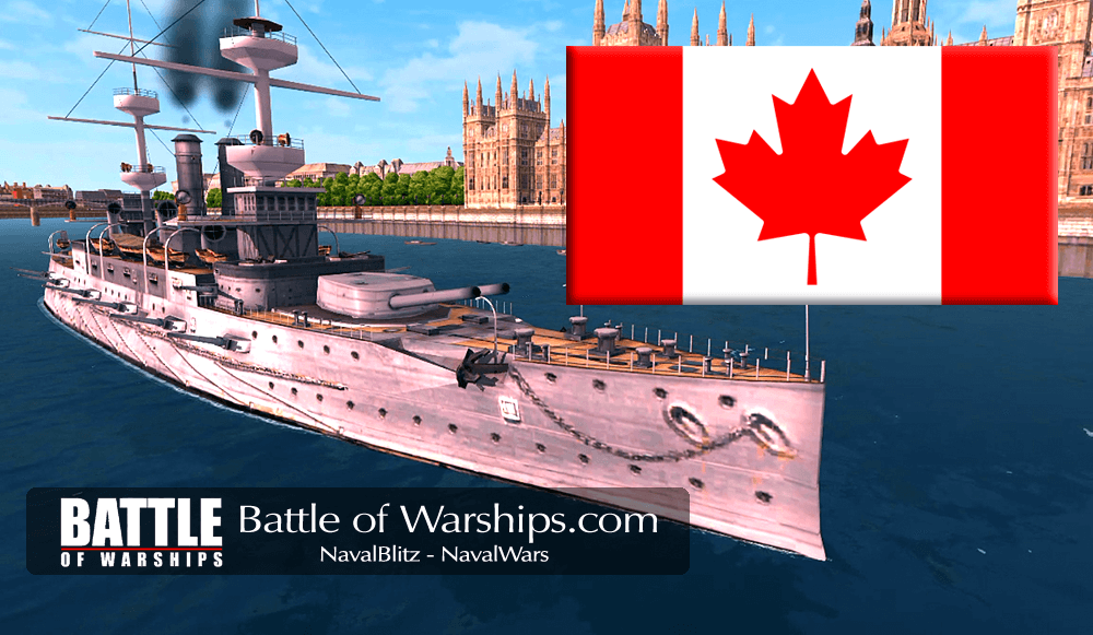 MAJESTIC and CANADA flag - Battle of Warships