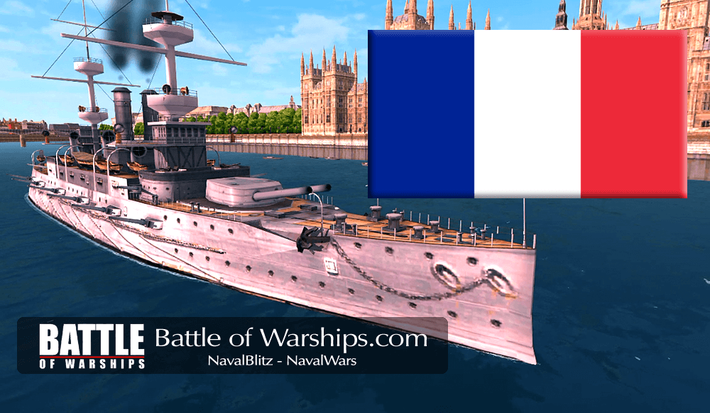 MAJESTIC and FRANCE flag - Battle of Warships