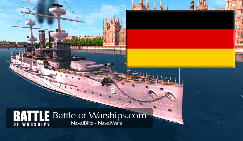 MAJESTIC and GERMANY flag - Battle of Warships