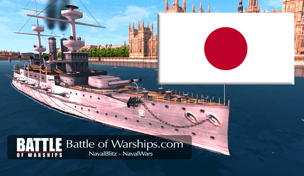 MAJESTIC and JAPAN flag - Battle of Warships