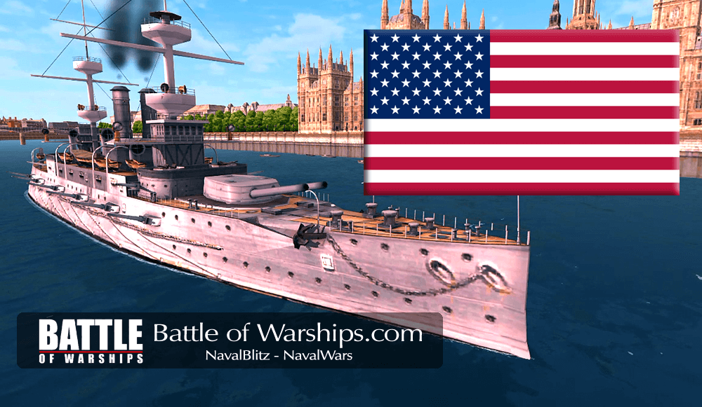 MAJESTIC and USA flag - Battle of Warships