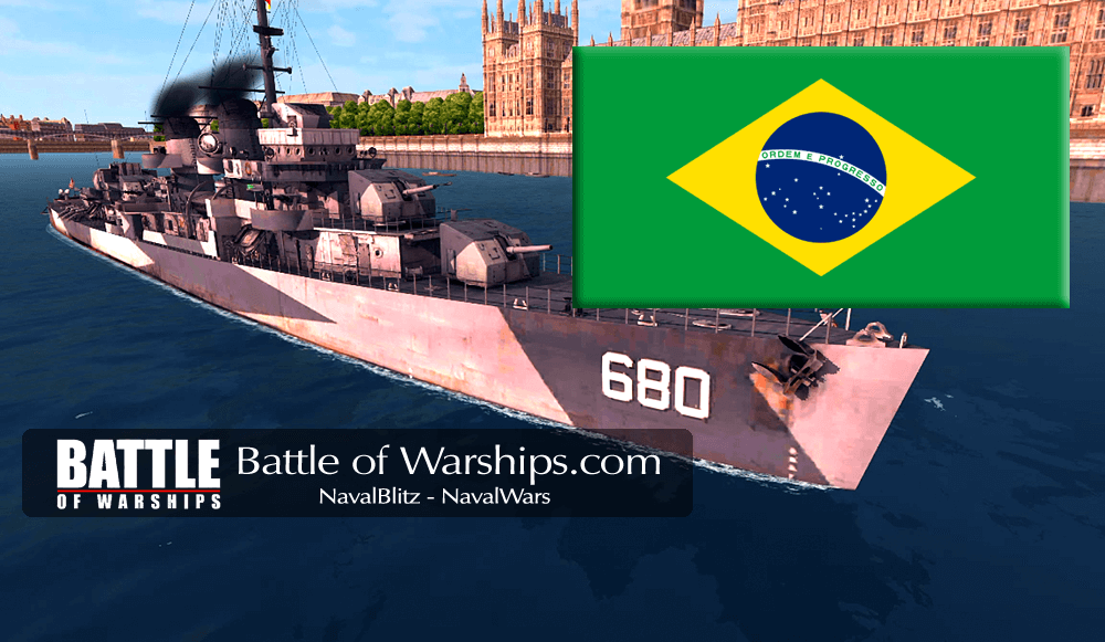 MELVIN and Brazil flag - Battle of Warships