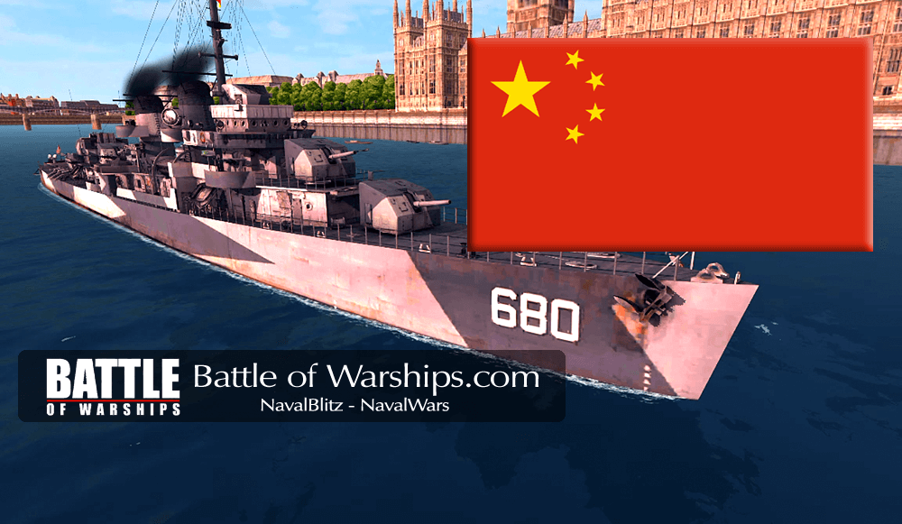 MELVIN and CHINA flag - Battle of Warships
