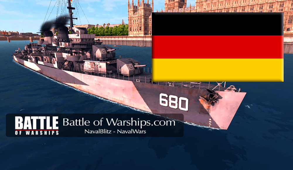 MELVIN and GERMANY flag - Battle of Warships