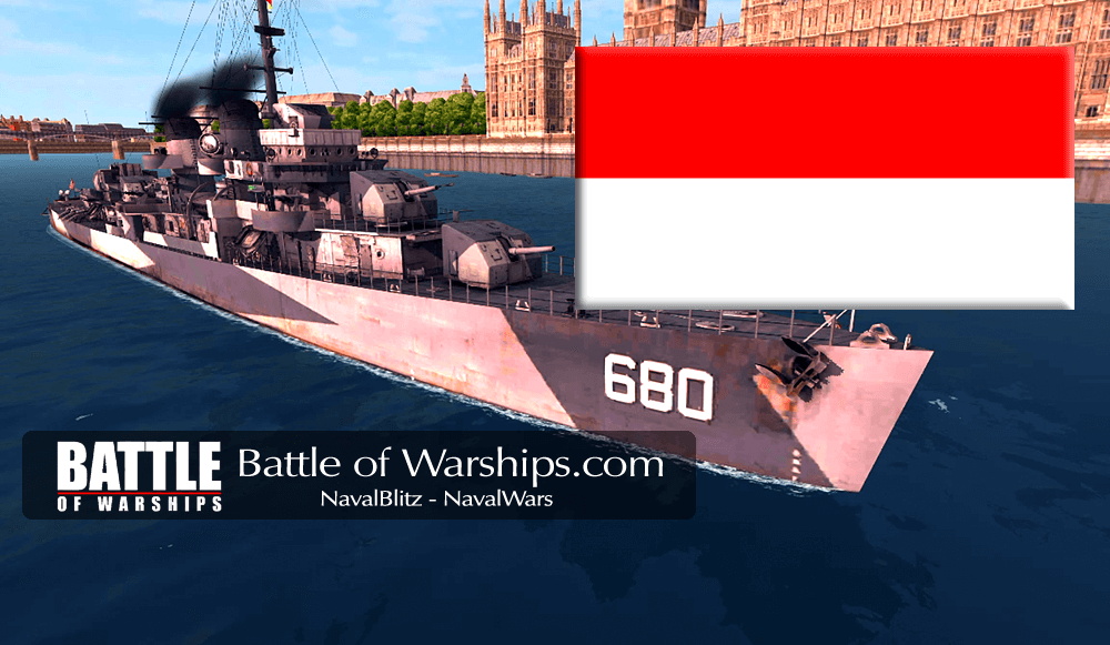 MELVIN and INDNESIA flag - Battle of Warships