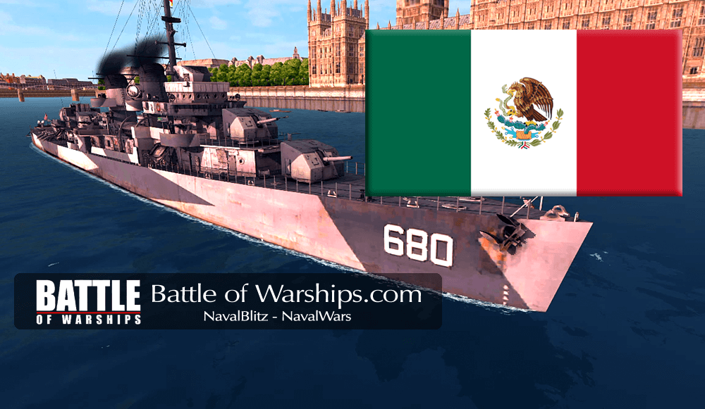MELVIN and MEXICO flag - Battle of Warships