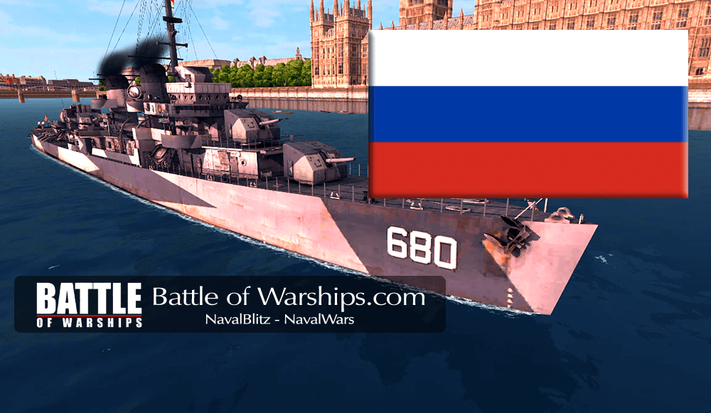 MELVIN and RUSSIA flag - Battle of Warships