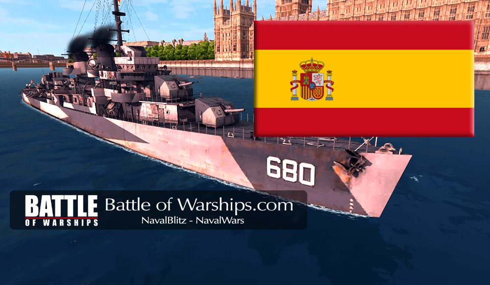 MELVIN SPAIN flag - Battle of Warships