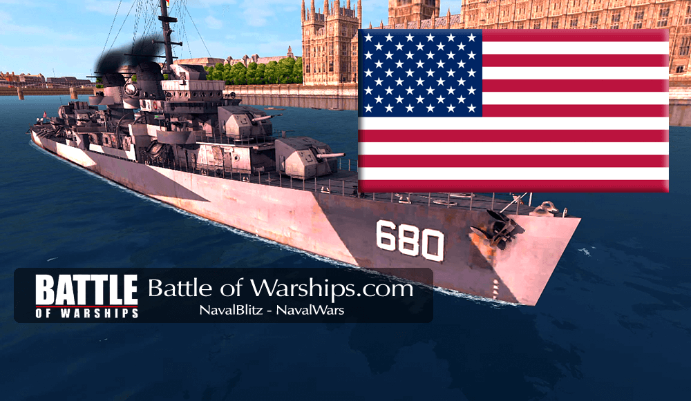 MELVIN and USA flag - Battle of Warships