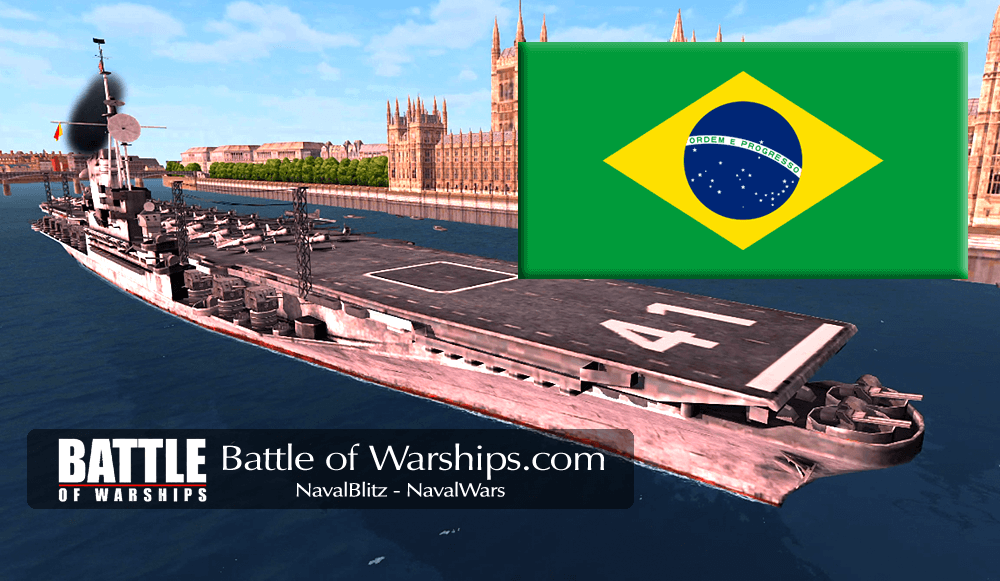 MIDWAY and Brazil flag - Battle of Warships