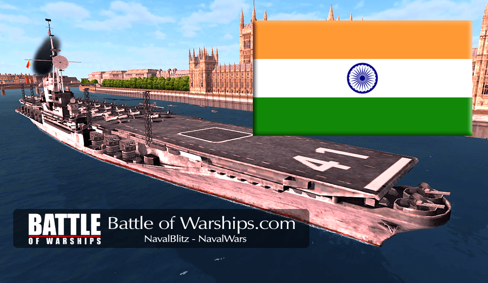 MIDWAY and INDIA flag - Battle of Warships