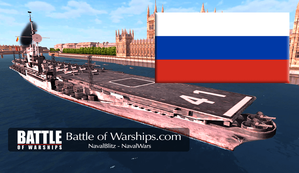 MIDWAY and RUSSIA flag - Battle of Warships