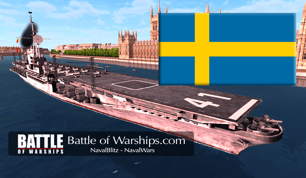 MIDWAY and SWEDEN flag - Battle of Warships