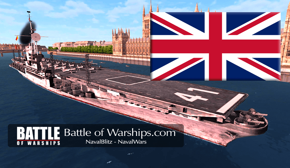 MIDWAY and UK flag - Battle of Warships
