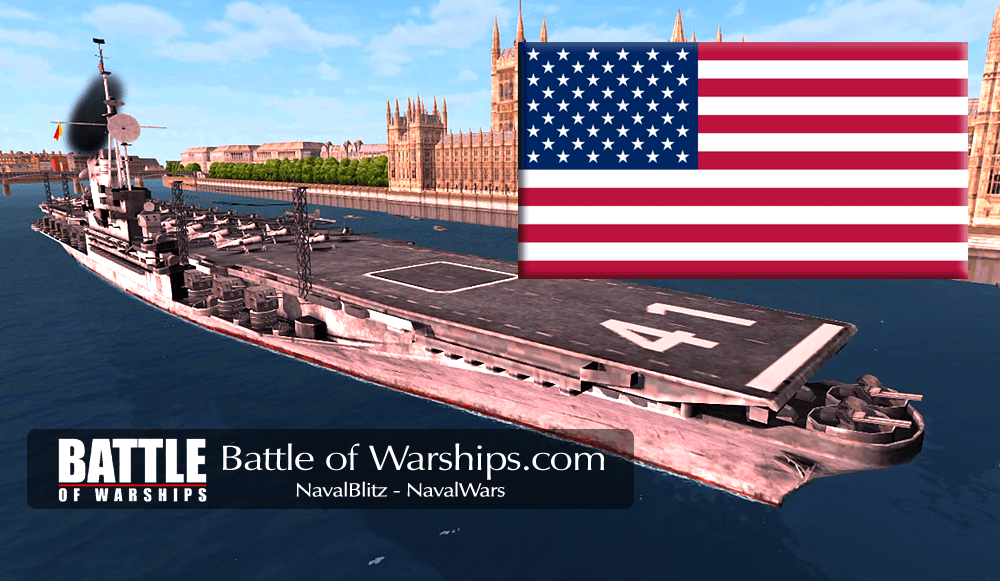 MIDWAY and USA flag - Battle of Warships