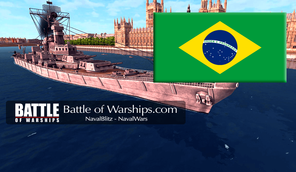 MISSOURI and Brazil flag - Battle of Warships