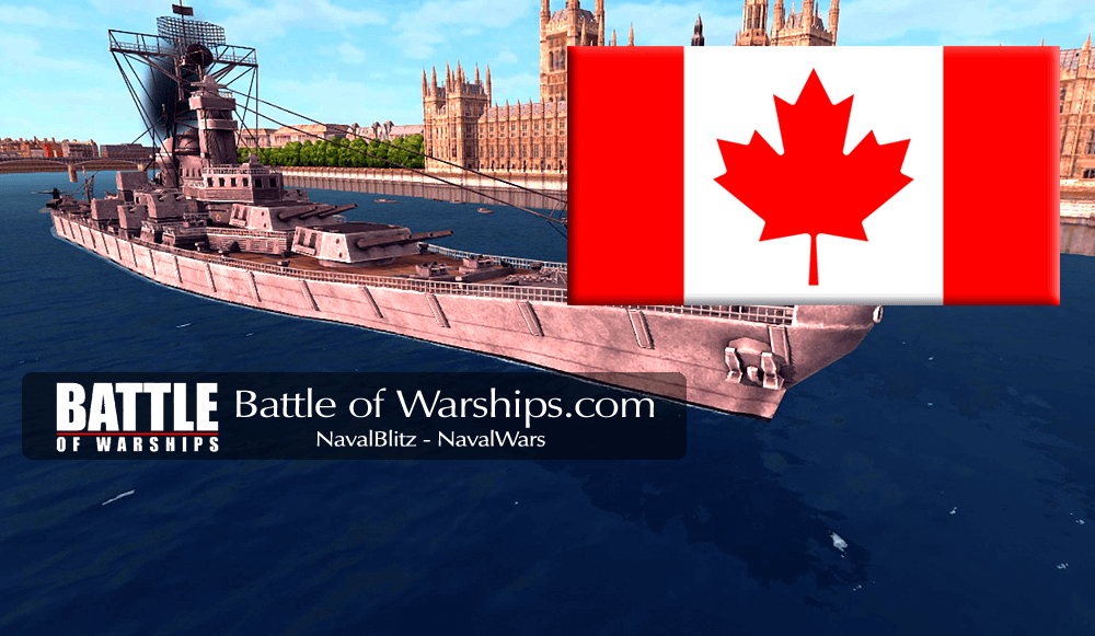 MISSOURI and CANADA flag - Battle of Warships