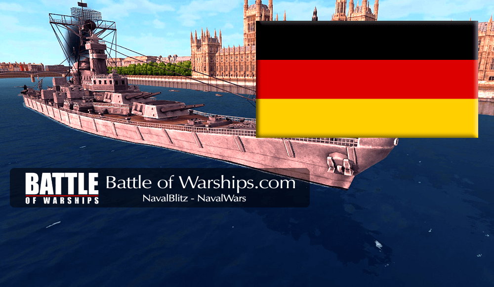 MISSOURI and GERMANY flag - Battle of Warships