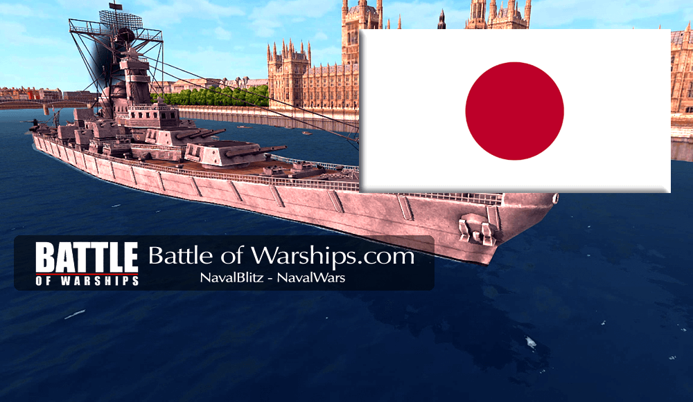 MISSOURI and JAPAN flag - Battle of Warships