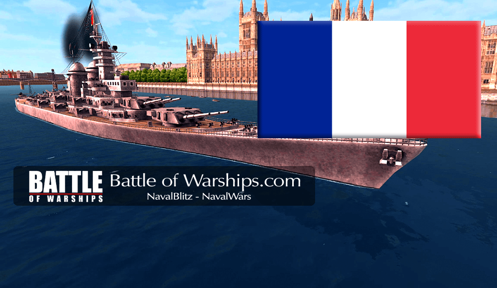 MONTANA and FRANCE flag - Battle of Warships