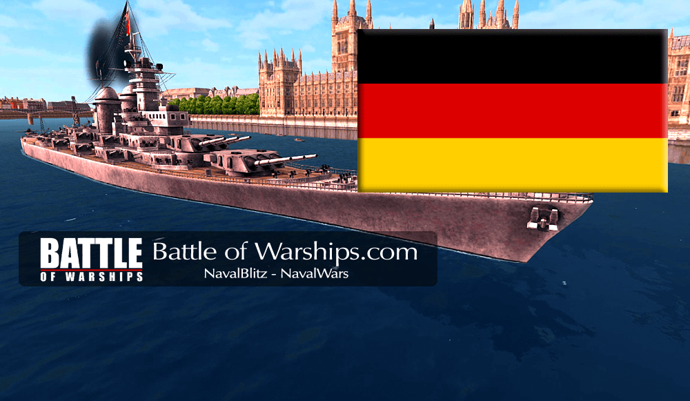 MONTANA and GERMANY flag - Battle of Warships