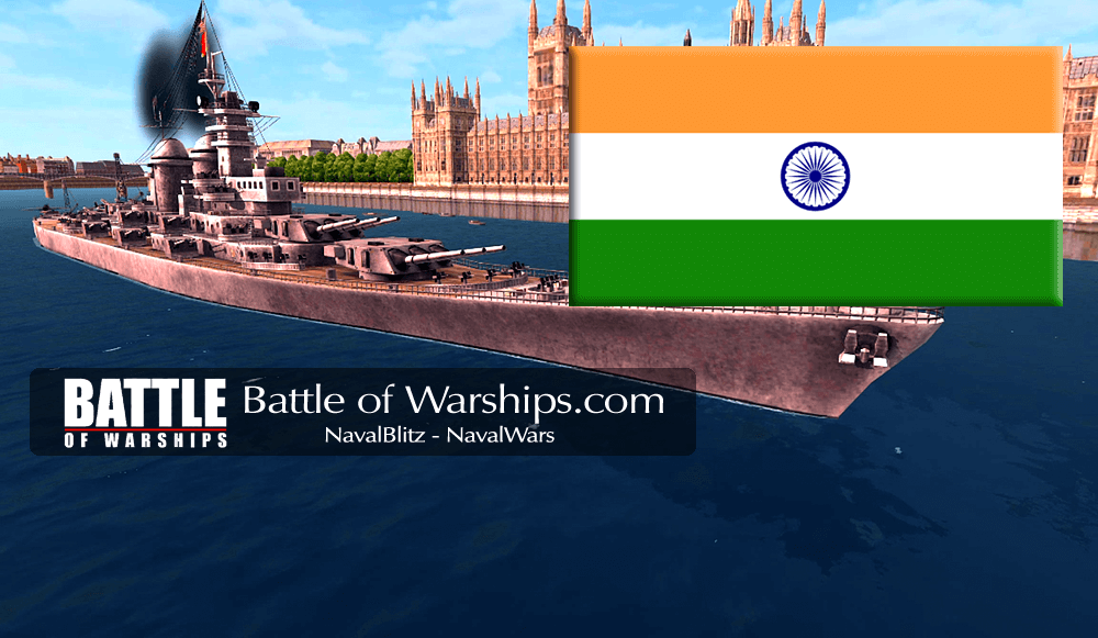 MONTANA and INDIA flag - Battle of Warships