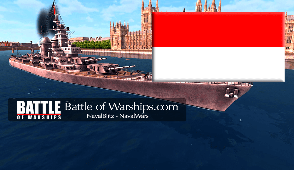 MONTANA and INDNESIA flag - Battle of Warships