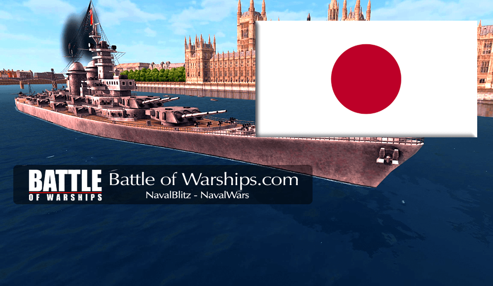 MONTANA and JAPAN flag - Battle of Warships