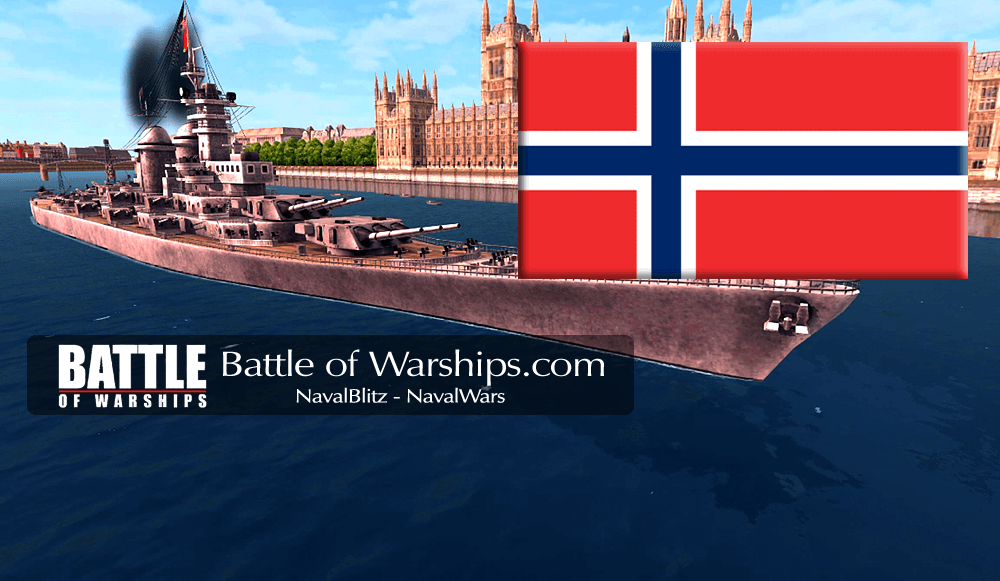 MONTANA and NORWAY flag - Battle of Warships
