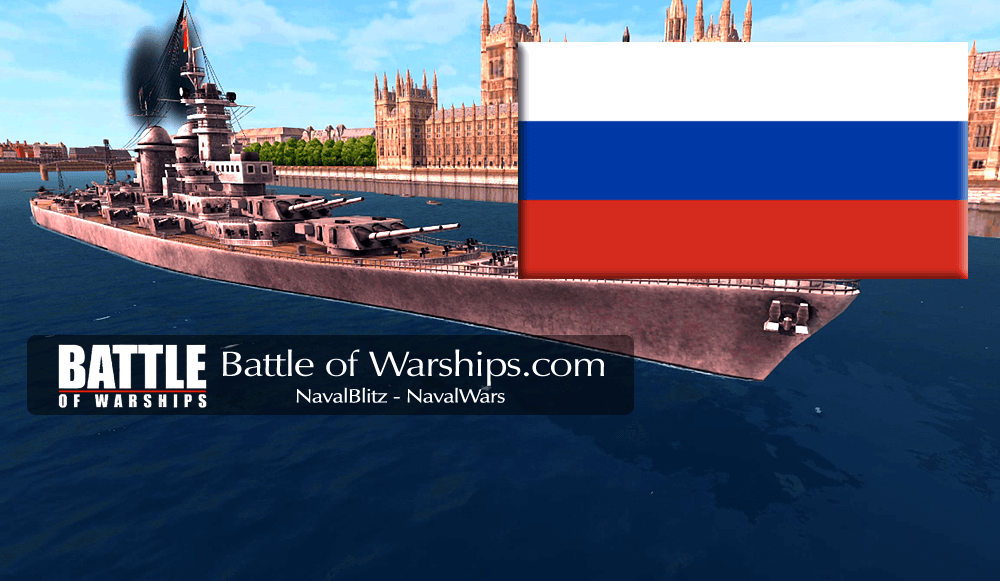 MONTANA and RUSSIA flag - Battle of Warships